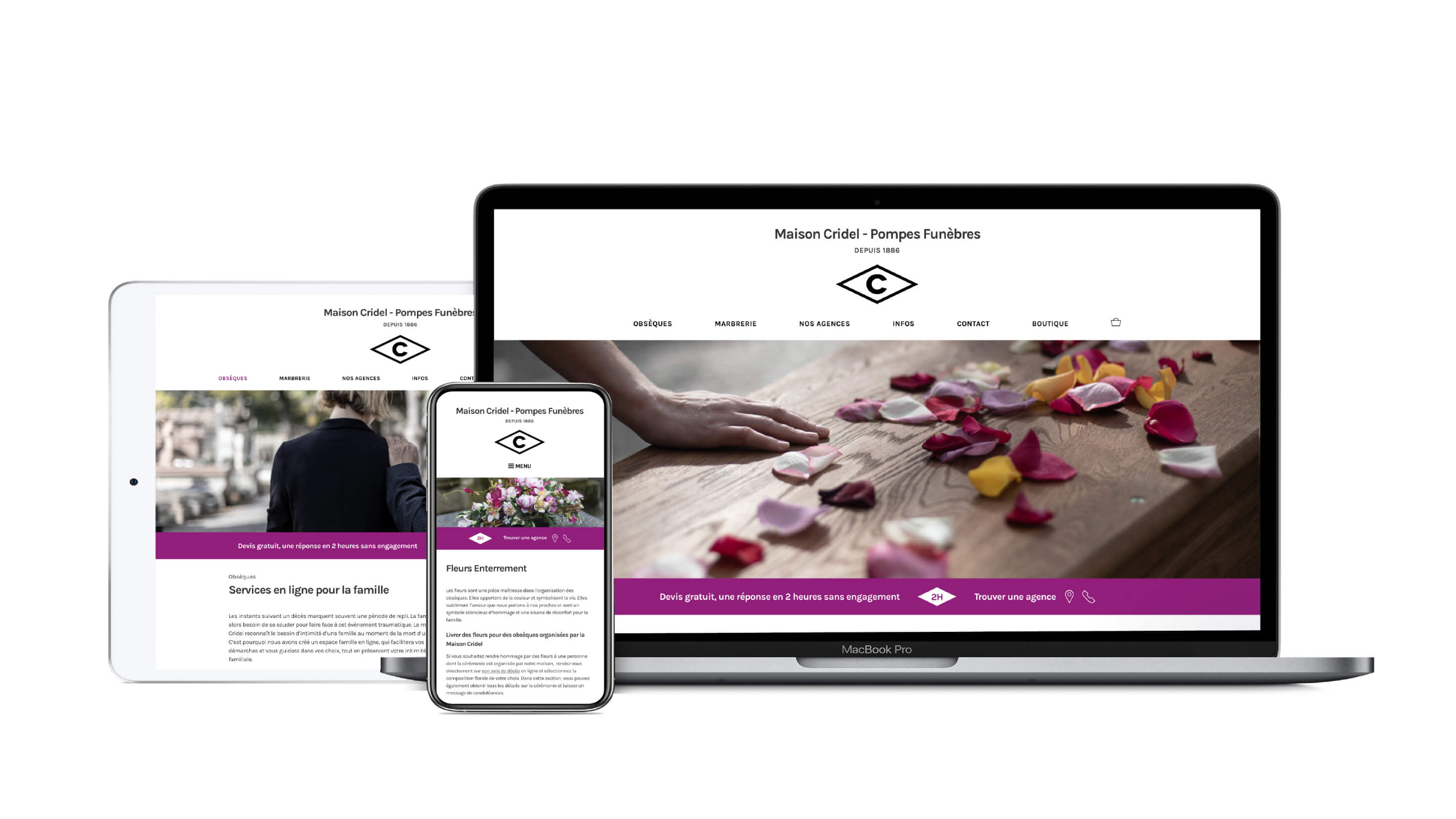 Image branding et digital Maison Cridel