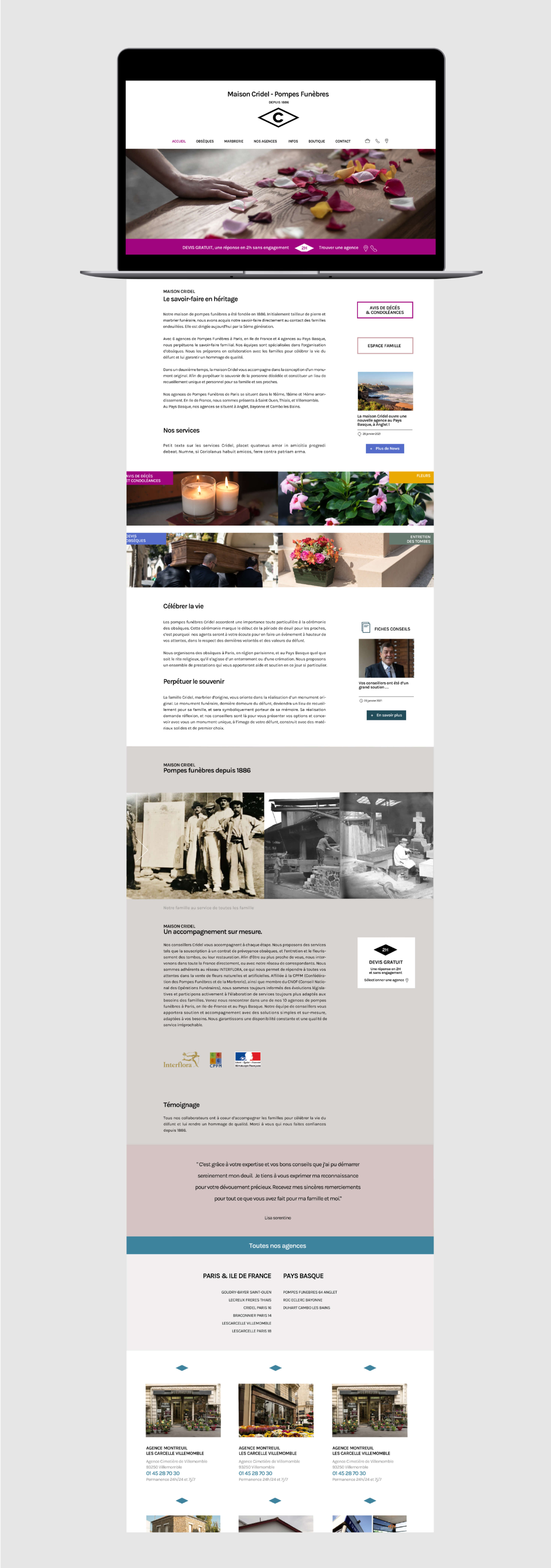 Image branding et digital Maison Cridel