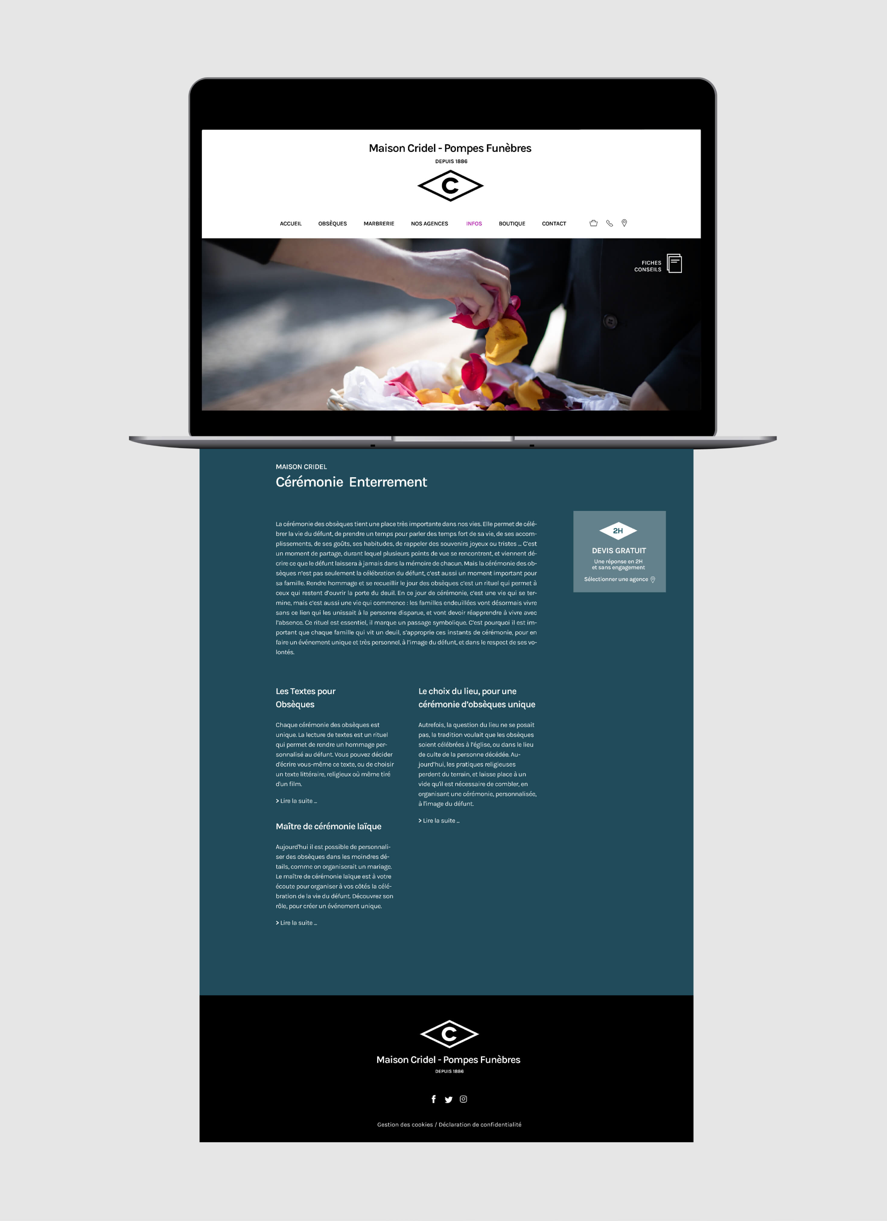 Image branding et digital Maison Cridel